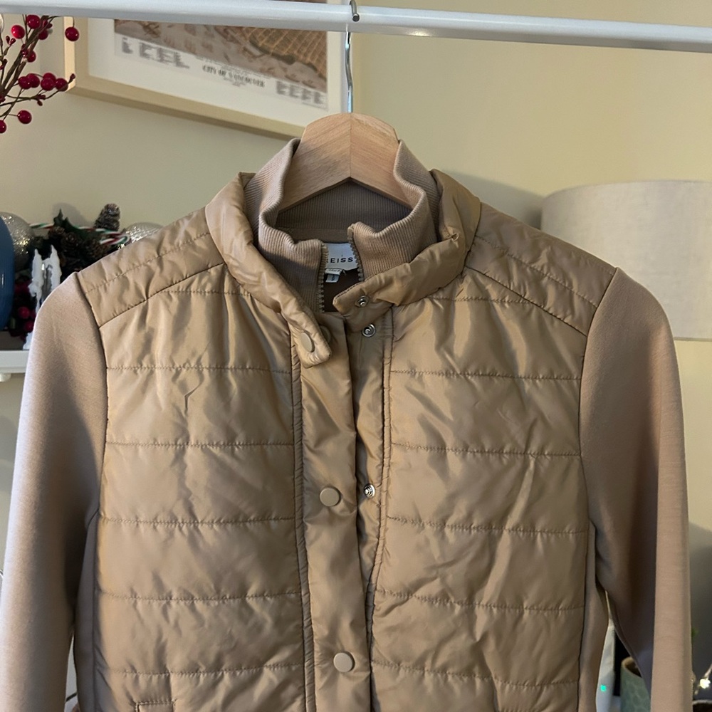 Reiss Jada Hybrid Beige Jacket